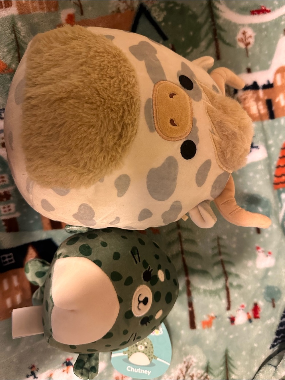 Squishmallow Cow Plush and NEW. Seal